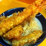 北新地 天富 - 海老天丼1000円