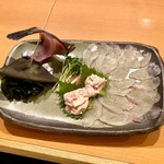 魚市場 小松 - ハギのお造り