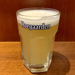だん家 - 生ビール（ヒューガルデンホワイト） ¥490