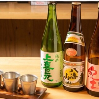 Cheers with carefully selected sake! There is also a comparison of 3 kinds of drinks ◎