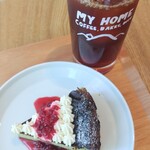 My Home Coffee, Bakes, Beer - ■抹茶ラズベリーチーズケーキ