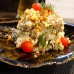 小菜一碟 -  ・鮑の前菜　ピータン豆腐風 