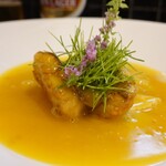 小菜一碟 - ・桜鯛の黄灯籠醤餡かけ 