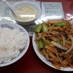 Paifuu Rou - 台湾の筍スライスと豚肉炒め定食880円