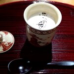 おかもと - 白魚とハマボウフウの茶碗蒸し、白子がけ