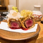 天ぷら およべ - 厚切り牛タン