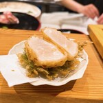 天ぷら およべ - 生ほたて、大葉