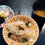 御料理 ふじ田 - 焼きカマスの土鍋ご飯