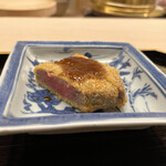 道人 - ビフカツ(長野県産、雌) 実山椒ソース掛け