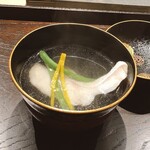 御料理 ふじ田 - お椀（白甘鯛酒蒸し、聖護院大根）