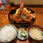 Katsu Masa - 盛合せ定食　2100円！