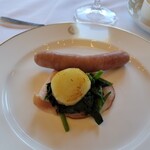 富士屋ホテル - ハム、ソーセージと温野菜。