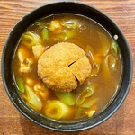 そば所 よし田  - カレーそば@¥1150＋コロッケ@¥550