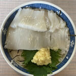 朝市食堂 二番館 - イカ刺丼 550円