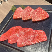 うし松 - 厳選タレ焼肉盛り合わせ
                      神戸田村シャトーブリアン、神戸田村ランプ