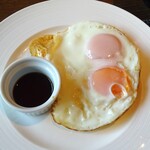 SUNCOAST CAFE - 朝食：（卵料理）フライドエッグ