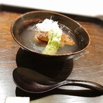 御料理 ふじ田 - 里芋、ノドグロ、蕾菜、葛あんかけ