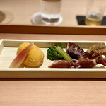 銀座 鼓門 - 前菜盛り合わせ