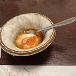 氷雪の門 - 季節の小鉢 とろろ、いくら、蟹  柚子風味