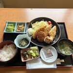 Amayachi Kaikan - ミックスフライ定食（税込み９００円）
