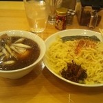 すずめ食堂 - つけそば（８００円）＋味玉（クーポン）