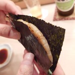 すし いわお - 平貝の手巻き