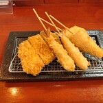 Kushiage Konoha - 定食のかつ部分