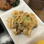 わ楽 - ホタテヒモのバター醤油炒め