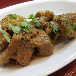 南インド料理 なんどり - 豚肉のスパイス炒めUP