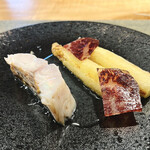 薫 HIROO - 小田原産の甘鯛炭火焼き　香川産のアスパラ