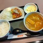 若鯱家 - 秘伝タレロースカツランチ、トッピングのチーズです➰✨