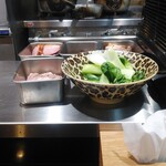 竹末東京Premium - チンゲン菜とチャーシュー