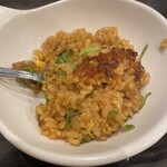 焼肉桜坂 - 牛肉めし　その２...お焦げが最高