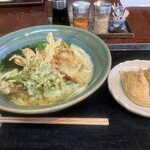 手打ちうどん　山田屋 - かき揚げうどん いなりセット￥1,250