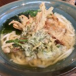 手打ちうどん　山田屋 - かき揚げうどん接写