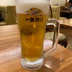 れすとらん四六時中 - 生ビール（中）　280円