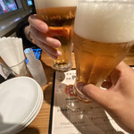 Denzu Kicchin - またまたビールで乾杯！
                        
                        生ビールはアサヒスーパードライ