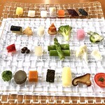 銀座 シェ・トモ - 1️⃣スペシャリテ　山梨県産の野菜達。