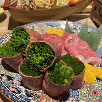 黄金出汁しゃぶと江戸前寿司 肉のあさつ 梅田お初天神店 - 