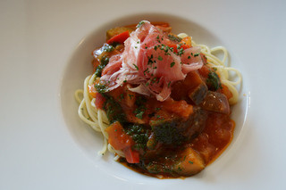 bisutorosousou - １-１）夏野菜たっぷりラタトゥイユの冷製スパゲッティ