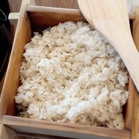 浅草むぎとろ 本店 - 定食のホッカホカの麦ごはん
