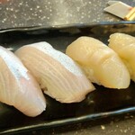 Sushi Shokudou Ichigin - かんぱちとホタテ