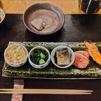 蕎麦おさめ - 蕎麦掻き残り1/4