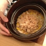 神保町 傳 - とうもろこしと帆立のご飯