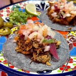 DRUNK TACOS - ＊カルニータス 1P（¥450）
            （Carnitas）