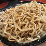 ラーメン二郎 - いつもより柔らかめの麺でした。