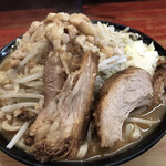 ラーメン二郎 - 大ラーメン　にんにくマシマシ脂マシマシ。