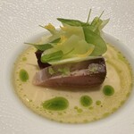 Amber - 料理写真:★8.5Katsuo * Sansho * Granny Smith Apple * Wasabi * Kohirabi * Sorrel * Lime * Kombu