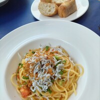 オッティモ・シーフード・ガーデン 新宿店 - シラスパスタ柚子胡椒風味