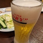 大山どり炭火焼酒場 俺の店 - 生ビール